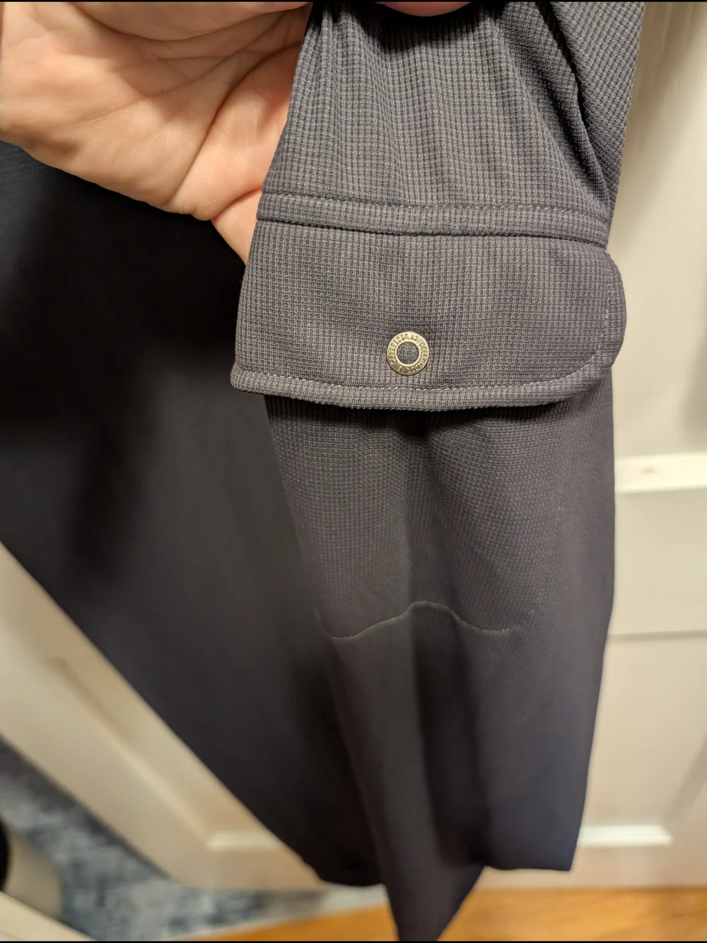 Men's Long-Sleeve Snap-Front Jumpsuit - Charcoal